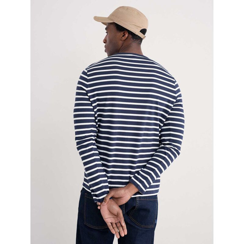 Seasalt Cornwall Sailor Shirt Breton Maritime Chalk image number 1